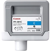 Canon PFI301C ( PFI-301C ) ( 1487B001 ) OEM Cyan Inkjet Cartridge