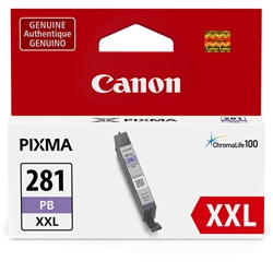 Canon CLI281XXLPBK ( CLI-281XXLPBK ) ( 1984C001 ) OEM Photo Blue Extra High Yield Inkjet Cartridge