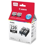 Canon PGI220 ( PGI-220 ) ( 2945B017 ) OEM Black Inkjet Cartridge (Twin Pack)