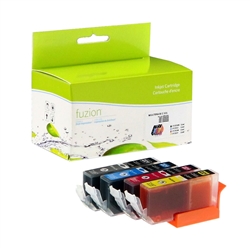 Canon CLI221 ( CLI-221 ) ( 2946B004 ) Compatible Combo Pack includes Black, Cyan, Magenta and Yellow