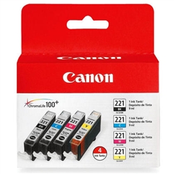 Canon CLI2214PK ( CLI-2214PK ) ( 2946B017 ) OEM Combo Pack includes Black/Cyan/Magenta/Yellow