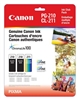 Canon CL211 / PG210 ( 2974B014 ) OEM Black/Colour High Yield Ink Cartridges, Combo Pack (Includes 2 x PG210 and 1 x CL211 )