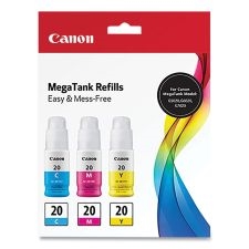 Canon GI20 ( GI-20 ) ( 3394C003 ) OEM Combo Pack includes one of each colur