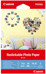 Canon RP101 Restickable Photo Paper 4" x 6" (5 Sheets)