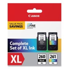 Canon PG260XL / CL261XL ( 3706C005 ) OEM Combo Pack includes Black and Colour