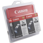 Canon BCI3eBK ( BCI-3eBK ) ( 4479A271 ) OEM Black Inkjet Cartridge (Pack of 2)