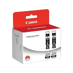 Canon PGI225 ( PGI-225 ) ( 4530B007 ) OEM Black Inkjet Cartridge (Pack of 2)