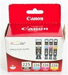 Canon PGI225 / CLI226 ( 4530B008 ) OEM Combo Pack includes PGI225 and CLI226 K, C, M, Y