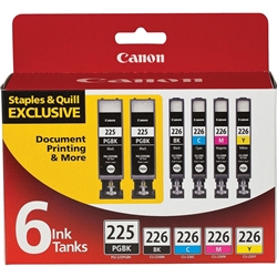 Canon PGI225 / CLI226 ( 4530B012 ) OEM Combo Pack includes two PGI225 and CLI226 K, C, M, Y