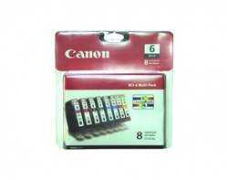 Canon BCI6 ( BCI-6 ) ( 4705A018 ) OEM Combo Pack includes Black, Cyan, Photo Cyan, Magenta, Photo Magenta, Yellow, Red & Green