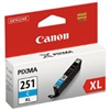 Canon CLI251XLC ( CLI-251XLC ) ( 6449B001 ) OEM Cyan High Yield Inkjet Cartridge