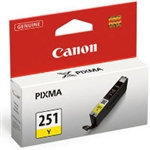 Canon CLI251Y ( CLI-251Y ) ( 6516B001 ) OEM Yellow Inkjet Cartridge