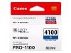 Canon PFI4100B ( PFI-4100B ) ( 6786C002 ) OEM Blue Ink Cartridge; 80ml