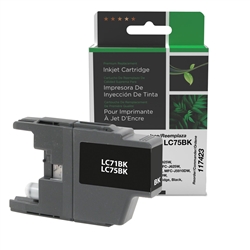 Clover Imaging 117423 ( Brother LC75BK ) ( LC-75BK ) RemanufacturedBlack High Capacity InkJet Cartridge