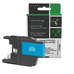 Clover Imaging 117424 ( Brother LC75C ) ( LC-75C ) RemanufacturedCyan High Capacity InkJet Cartridge
