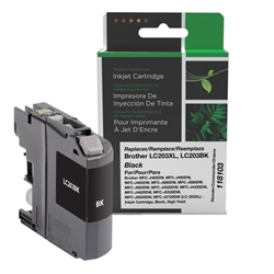 Clover Imaging 118103 ( Brother LC203BK ) ( LC-203BK ) RemanufacturedBlack High Yield Inkjet Cartridge