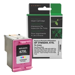 Clover Imaging 118288 ( HP 67XL ) ( 3YM58AN ) Remanufactured 3-Color High Yield Ink Cartridge