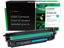 Clover Imaging 201516P ( HP W2121A ) ( 212A ) Remanufactured Cyan Toner Cartridge; 4,500 Pgs