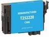 Clover Imaging EPC252220 ( Epson 252 ) ( T252220 ) Remanufactured Cyan Ink Cartridge