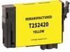 Clover Imaging EPC252420 ( Epson 252 ) ( T252420 ) Remanufactured Yellow Ink Cartridge