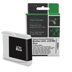 Clover Imaging 116256 ( Brother LC51BK ) ( LC-51BK ) RemanufacturedBlack Ink Cartridge