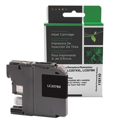 Clover Imaging 118110 ( Brother LC207BK ) ( LC-207BK ) RemanufacturedBlack Extra High Yield Inkjet Cartridge H411