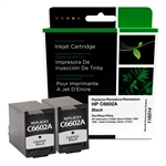 Clover Imaging 118314 ( HP C6602A ) Remanufactured Black Inkjet Cartridge - Pack of 2
