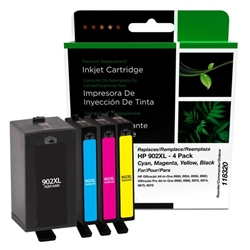 Clover Imaging 118320 ( HP 902 XL ) ( T0A41BN ) Remanufactured Black and  Colour Combo Pack