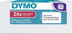 Dymo LW Multi-Purpose Labels 2 5/16" x 4", Value pack; 300 Labels/Roll, 24 Rolls/Box - 2050769
