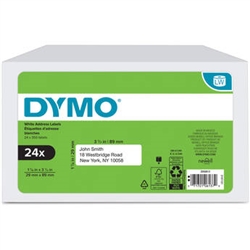 Dymo LabelWriter 1-Up File Folder Label Value Pack 1 1/8" x 3 1/2" ' 350 Labels/Roll, 24 Rolls/Box - 2050813