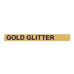 Dymo D1 ColorPop! Label Tape Gold Glitter 1/2" (12mm) x 10' (3m) - 2056733