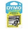 Dymo D1 ColorPop! Label Tape Silver Glitter 1/2" (12mm) x 10' (3m) - 2056734