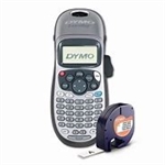 Dymo LetraTag LT-100H Label Maker - Direct Thermal - 5 Font Size - Label, Tape - Battery - 4.0 Batteries Supported - AA - Silver - Underline, ABCD Keyboard, Date Function, Auto Power Off - 2174540