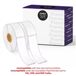 Dymo LW Compatible Address Labels Black on White 1 1/8" x 3 1/2" (28mm x 89mm) (260 Labels Per Roll, 2 Rolls Per Box) - 30320