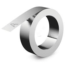 Dymo IND Embossing Aluminum Labels 1/2" x 12' (12mm x 4m) - 35800