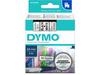 Dymo D1 Standard Label Tape White on Black 1" (24mm) x 23' (7m) - S0720930