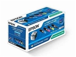 Epson C13S050268 OEM Combo Pack includes Black, Cyan, Magenta and Yellow