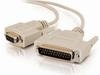 Epson CEPS-003G Serial Data Transfer Cable - 6 ft Serial Data Transfer Cable for Modem, Scanner, Printer, Projector - First End: 9-pin DB-9 Serial - Female - Second End: 25-pin DB-25 Serial - Male - Dark Gray - 1