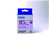Epson LabelWorks LK 1/2" (12mm) x 16' (5m) Black on Lavender Ribbon Tape - LK-42BK