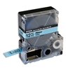Epson LabelWorks LK 1/2" (12mm) x 16' (5m) Black on Sky Blue Ribbon Tape - LK-4LBK