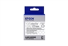 Epson LabelWorks LK 1/2" (12mm) x 30' (9m) White on Clear Standard Tape - LK-4TWN