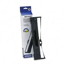 Epson S015337 OEM Black Fabric Printer Ribbon for the Epson LQ 590 Dot Matrix Printer