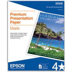 Epson Premium Presentation Paper Matte 8" x 10" - 50 Sheets - S041467