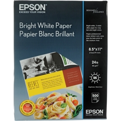Epson Bright White Paper 8.5" x 11" - 500 Sheets - S041586