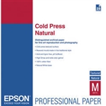 Epson Cold Press Natural Textured Matte Paper 17" x 22" - 25 Sheets - S042301
