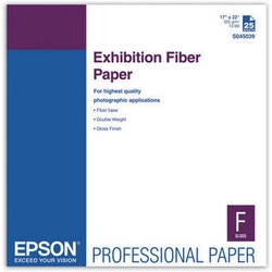 Epson Exhibition Fiber Paper for Inkjet 17" x 22" (C)  - 25 Sheets - S045039