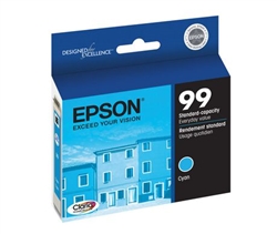 Epson 99 ( T099220 ) OEM Cyan Inkjet Cartridge for the Epson Artisan 730 InkJet Printers