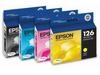 Epson 126 ( T126120-BCS ) OEM Combo Pack includes Black, Cyan, Magenta and Yellow Ink Cartridges