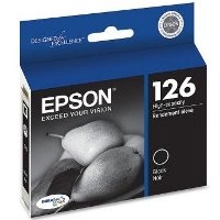 Epson 126 ( T126120 ) OEM Black High Yield Inkjet Cartridges for the Epson WorkForce 520 / 60 / 630 / 633 / 635 / 840 InkJet Printers