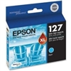 Epson 127 ( T127220 ) OEM Cyan Extra High Yield Ink Cartridges for the Epson Stylus NX625 , WorkForce 520 / 60 / 630 / 633 / 635 / 840 InkJet Printers